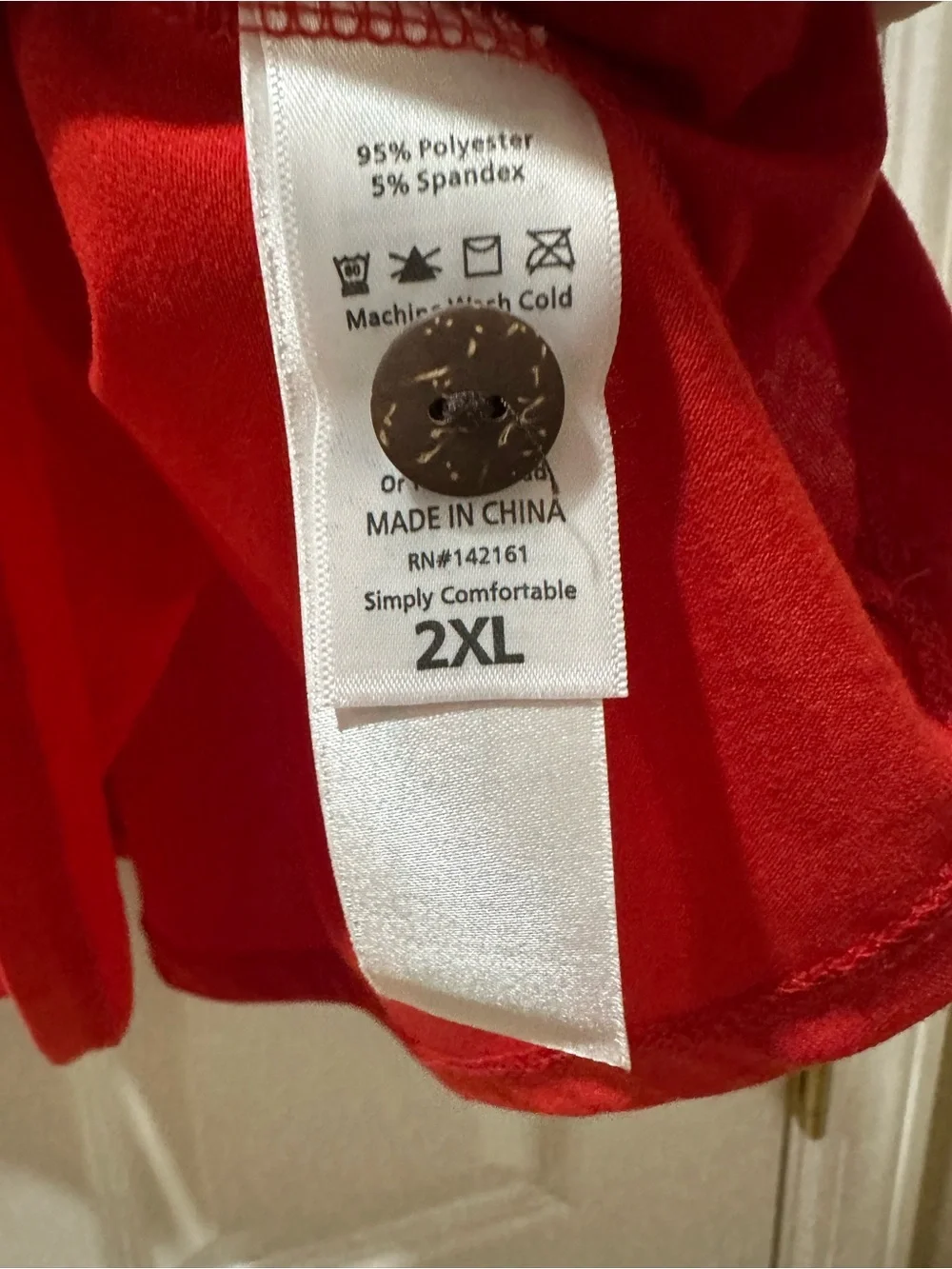 LuLaRoe Red Button-Front Midi Skirt with Drawstring